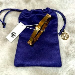 Tory Burch Classic Logo Hinge Bracelet